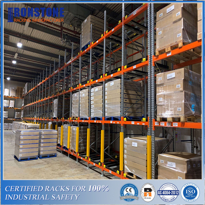 Calidad  ODM Customized Gravity Push Back Steel Racking System with Intensive Storage fábrica