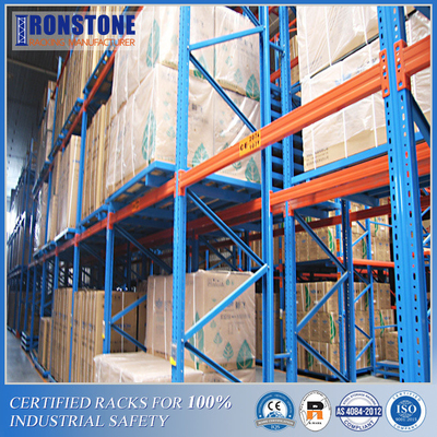 Estante industrial del almacenamiento del acero del uso para la alta densidad del almacenamiento de Warehouse