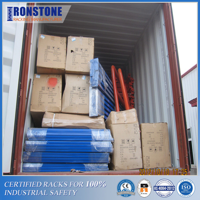Estante industrial del almacenamiento del acero del uso para la alta densidad del almacenamiento de Warehouse