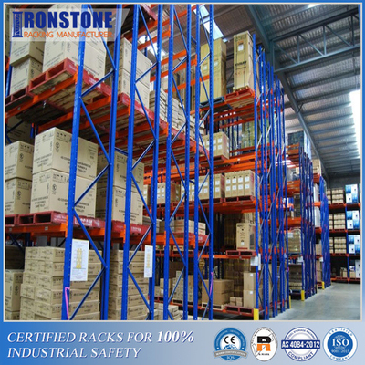 Estante profundo doble del almacenamiento de la plataforma del metal de Unperishable del inventario de LIFO