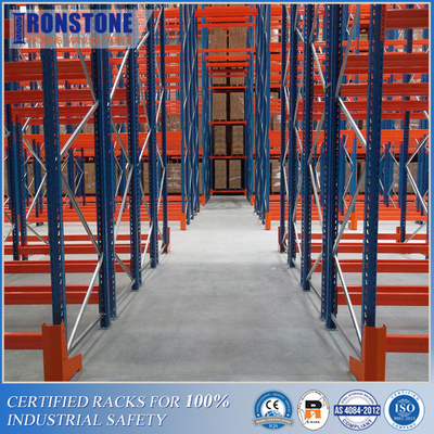Tormento profundo doble durable de la plataforma para el almacenamiento industrial de alta densidad
