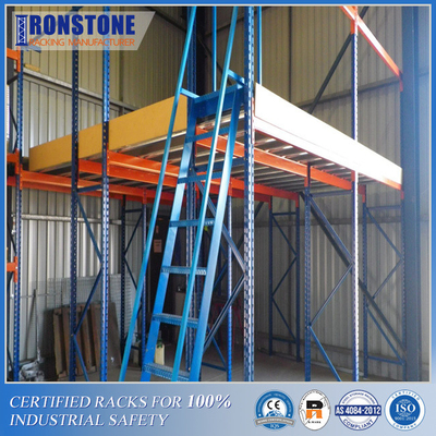 Sistema de almacenamiento industrial de mezzanine de varios niveles